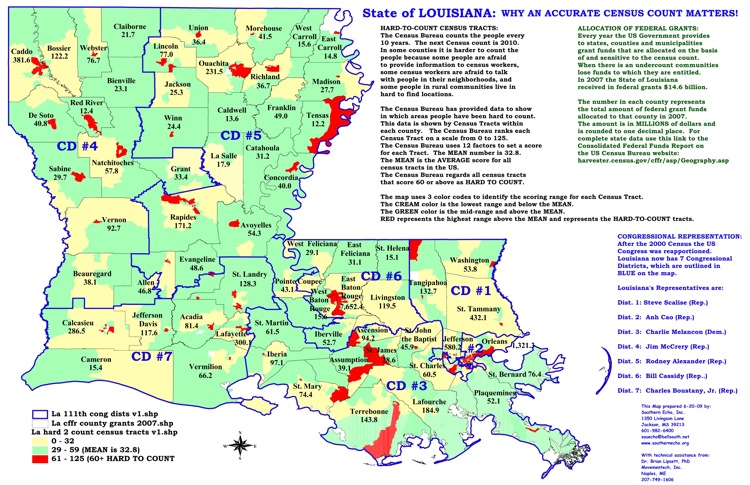 Louisiana Census Maps – Southern Echo